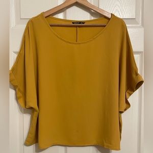 Shein Mustard cropped top 3X